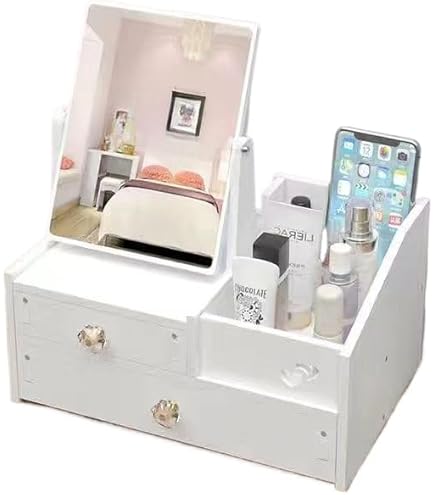 Amazon.co.jp: ドレッサー 鏡台 化粧台 メイク台 1面鏡 スツール